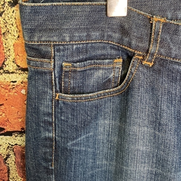 Fcuk French Connection Mid Ride Wide Flare Leg medium wash size 12 - Picture 4 of 10